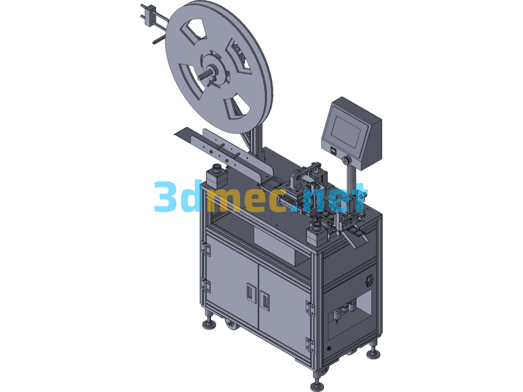 Automatic Shielding Cover Cutting Machine - 3D Model Exported Free Download