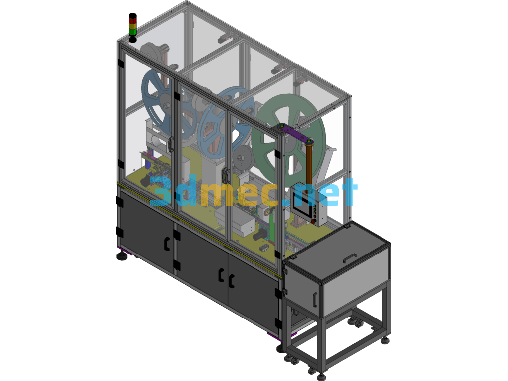 Automatic FPC Pin Insertion Machine Cam Type Pin Insertion Machine - 3D Model Exported Free Download