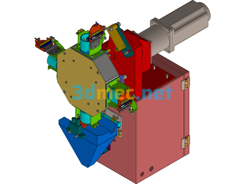 Automatic Powder Mixer And Bagging Machine - 3D Model CAXA-IronCAD Free Download