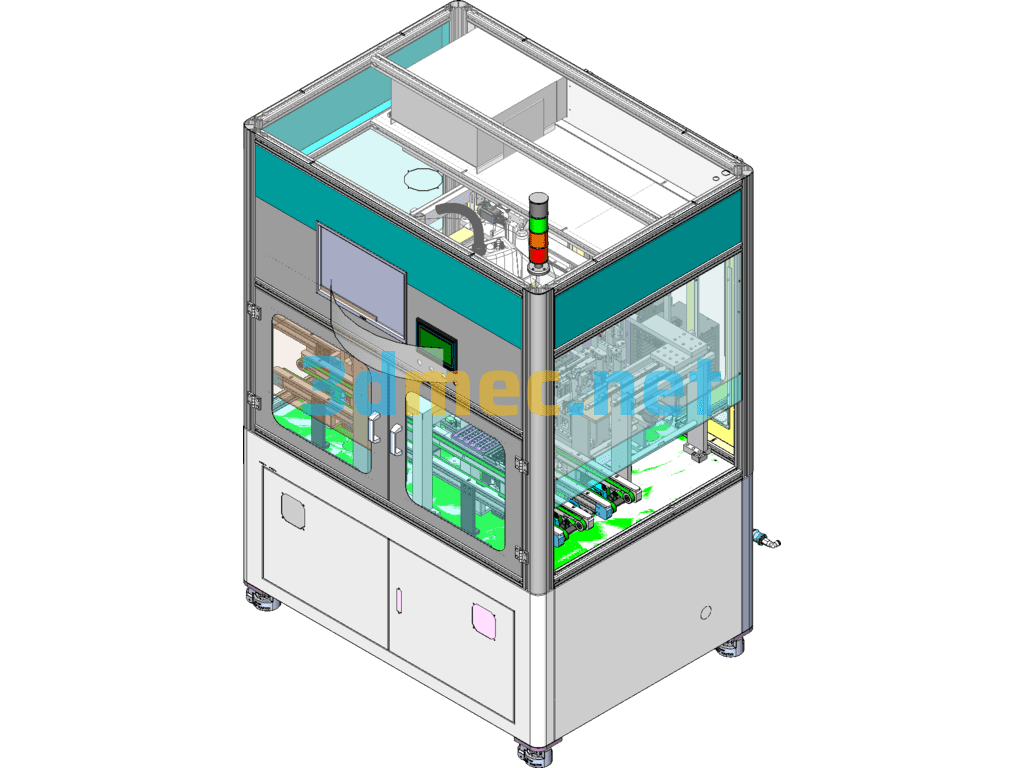 Smart Bracelet Battery Shaping And Assembly Machine - 3D Model SolidWorks Free Download