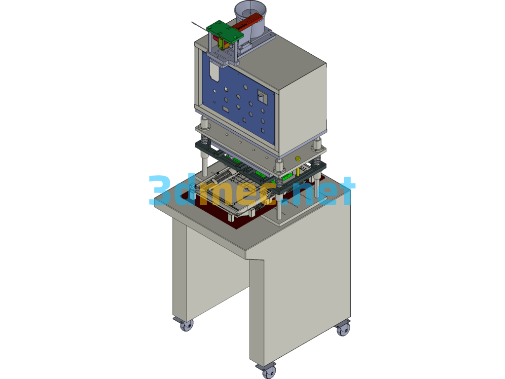 TV Plastic Back Shell Hot Melt Metal Nut Equipment - 3D Model Exported Free Download