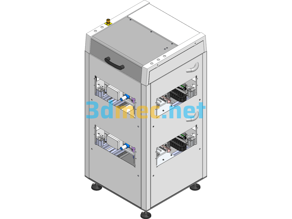 90° Conveyor Line Corner Machine - 3D Model SolidWorks Free Download