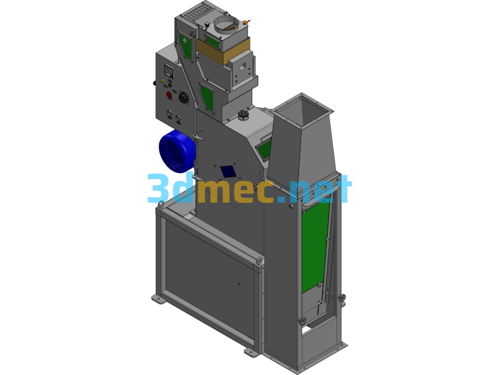 Pneumatic Rice Huller MLGQ25 Rice Shelling Machine - 3D Model SolidEdge Free Download