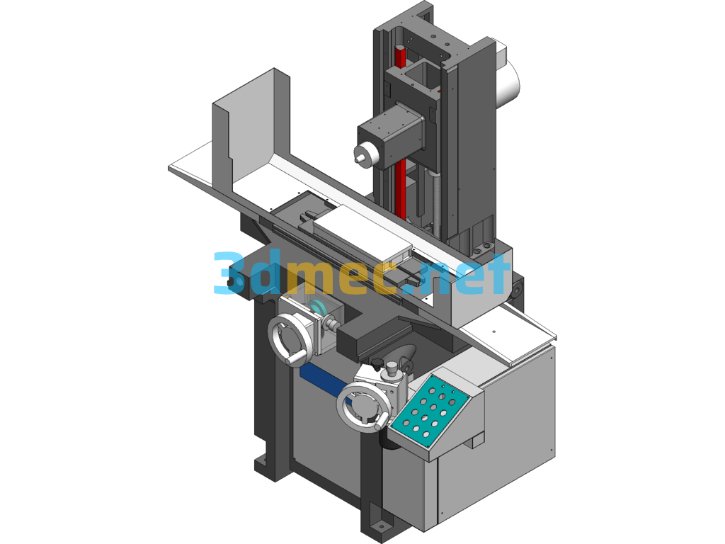 Small Hand Grinder - 3D Model SolidWorks Free Download