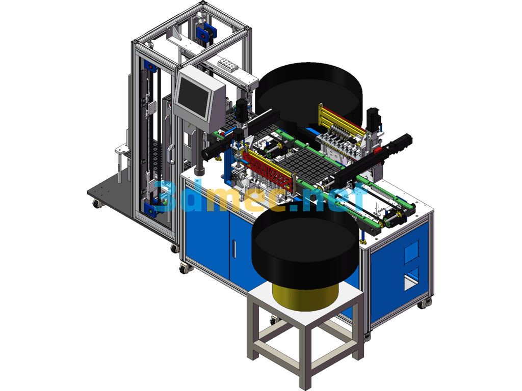 Fully Automatic Alignment And Assembly Transfer Machine - 3D Model SolidWorks Free Download