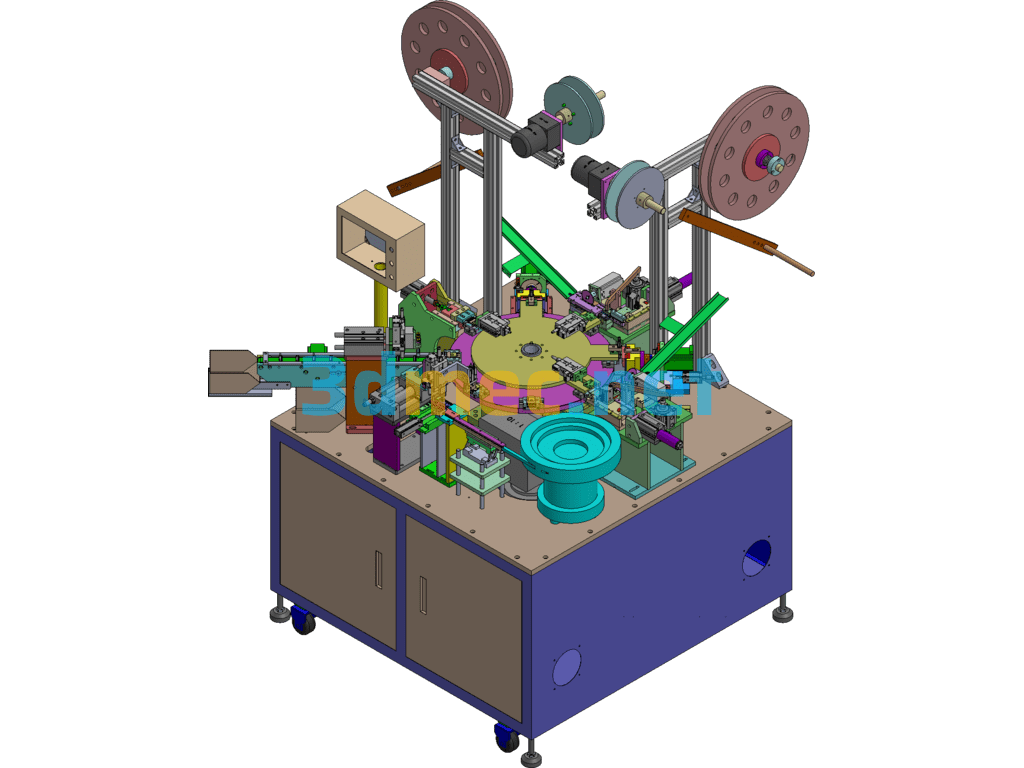 Index Plate Connector Assembly Machine Turntable Terminal Connector Assembly Machine - 3D Model SolidWorks Free Download