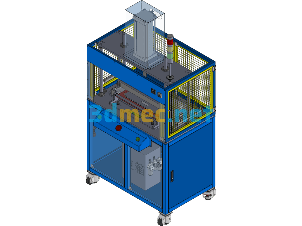 Microwave Oven Touch Panel And Facade Glass Pasting And Holding Machine 3D+Bom List - 3D Model SolidWorks Free Download