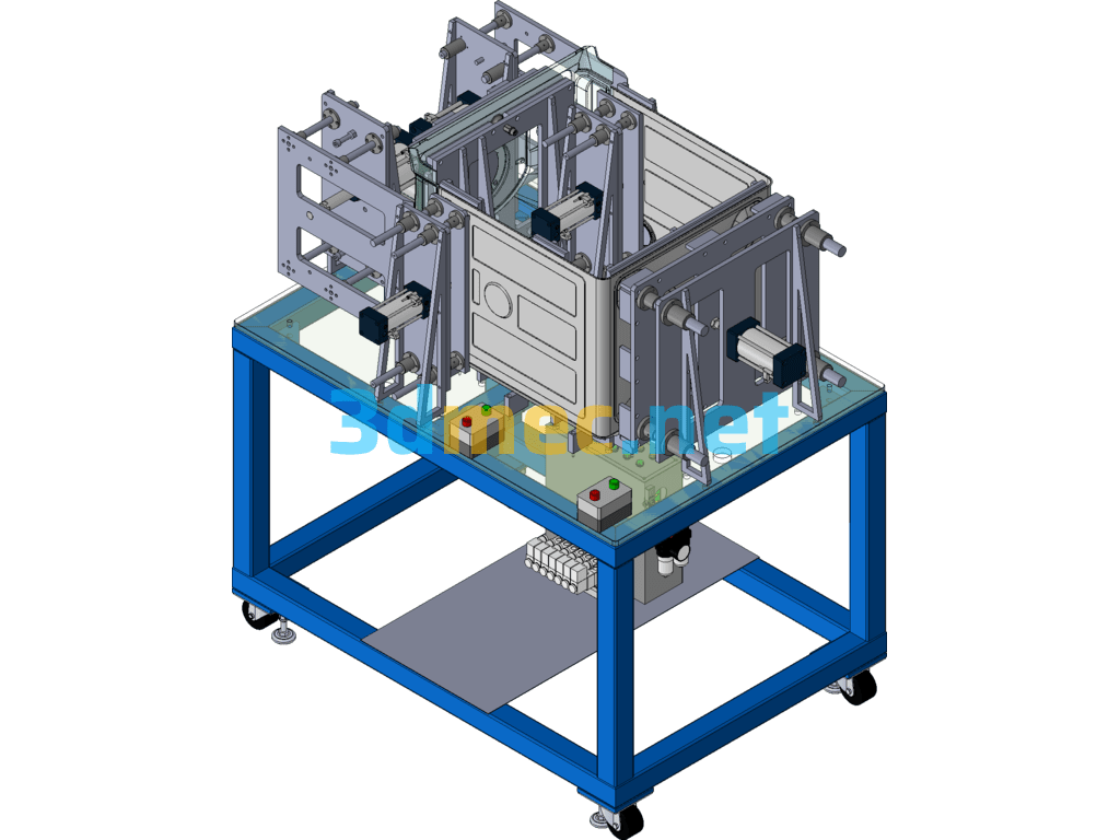 Dishwasher Inner Tank Robot Welding Fixture 3D Model + Engineering Drawing + BOM List - 3D Model SolidWorks Free Download