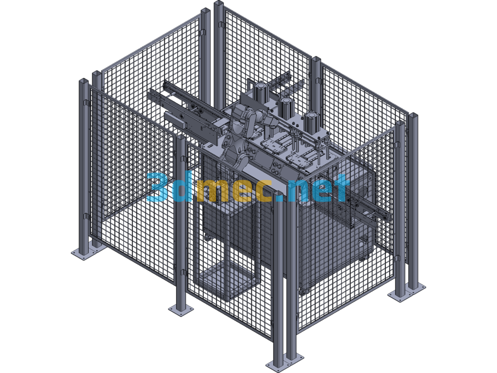 Automatic Pressing Platform - 3D Model Exported Free Download