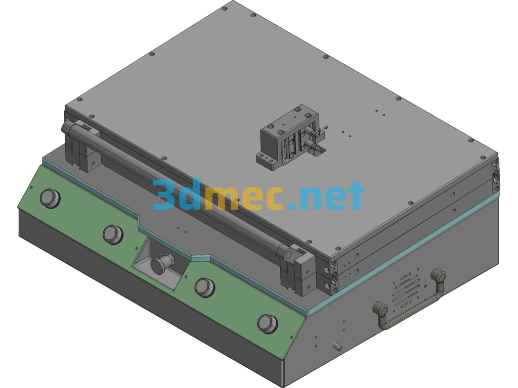 24HDD-IOM_M2 PCB Board Test Fixture - 3D Model Exported Free Download