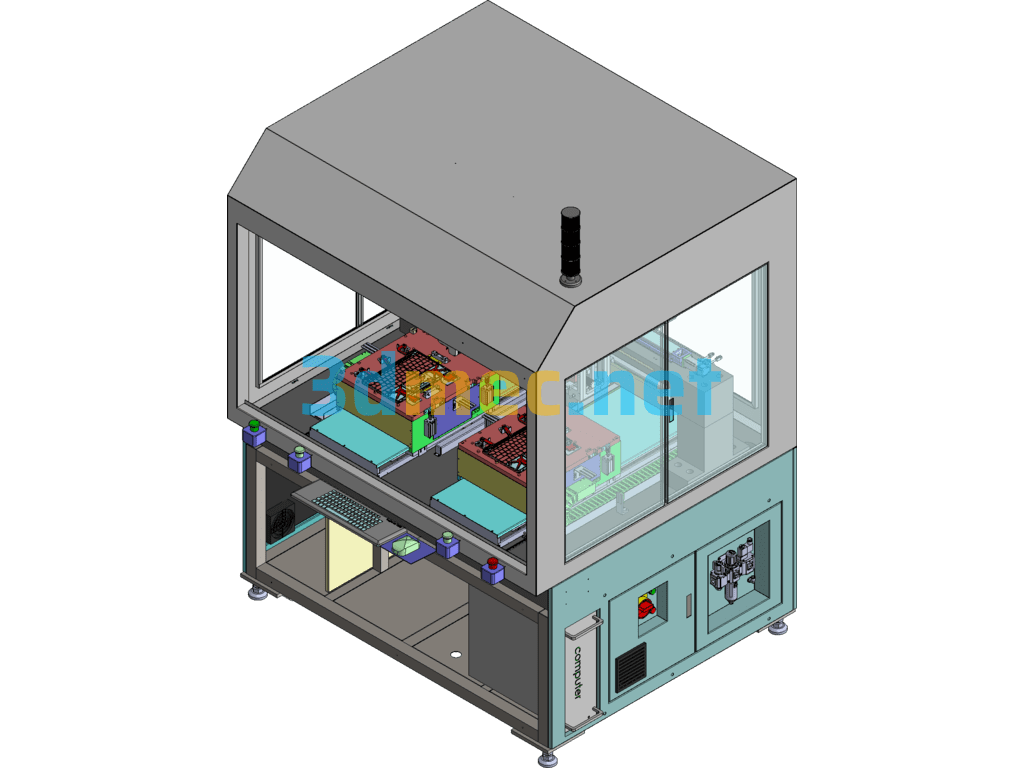 Automatic Measuring Machine - 3D Model SolidWorks Free Download