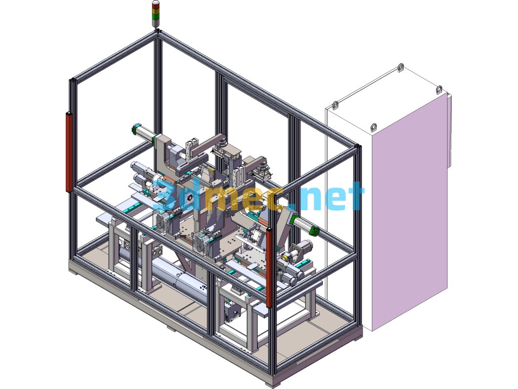 Water Heater Wall Mounted Boiler Riveting Machine - 3D Model SolidWorks Free Download