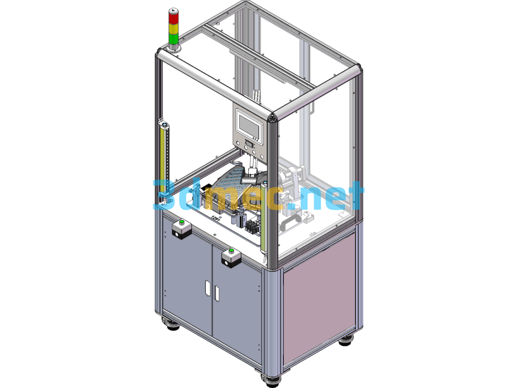 A Product Airtightness Testing Equipment - 3D Model SolidWorks Free Download