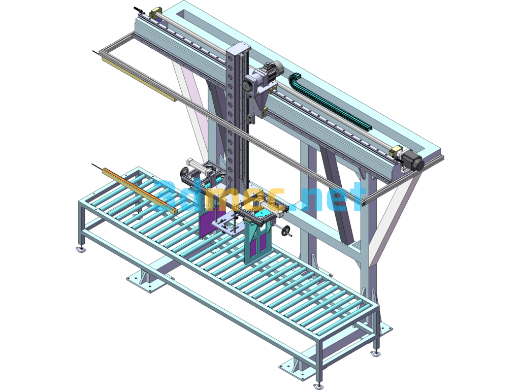 Microwave Oven Transfer Machine (Suitable For 17L-30L Microwave Ovens) - 3D Model SolidWorks Free Download