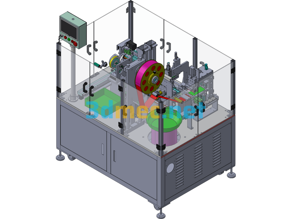 Non-Standard Automatic Film Laminating Machine Assembly - 3D Model Exported Free Download