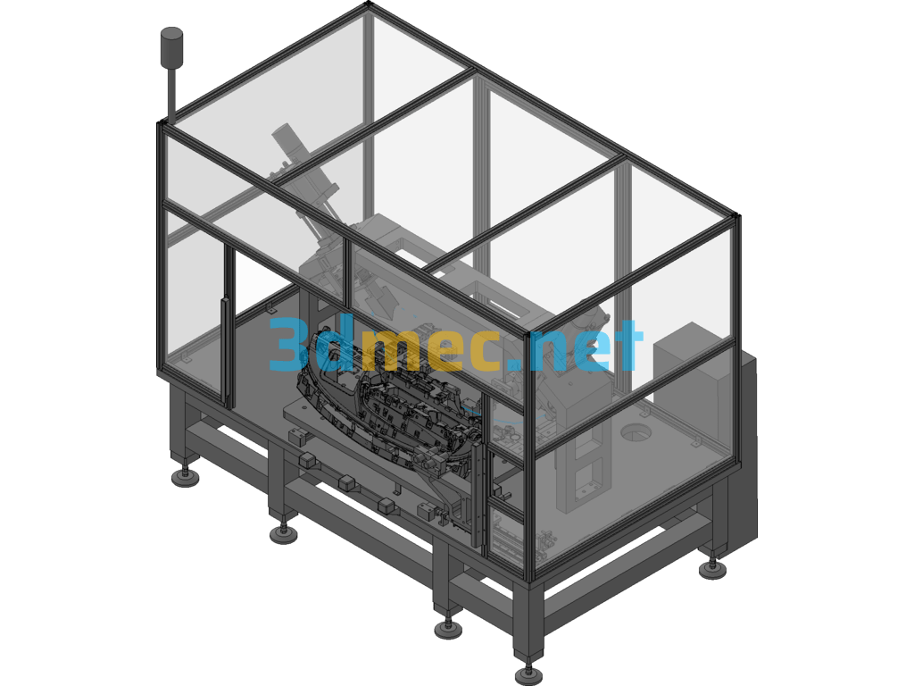 D077 Instrument Panel Punching Equipment - 3D Model Exported Free Download