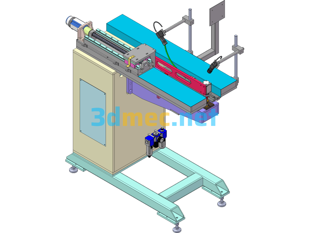 Straight Seam Welding Machine - 3D Model SolidWorks Free Download