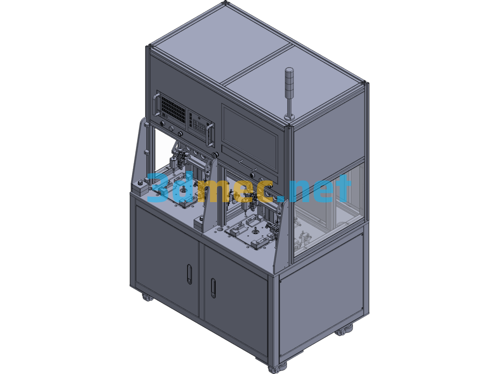 Motor Vibration Test Bench - 3D Model Exported Free Download