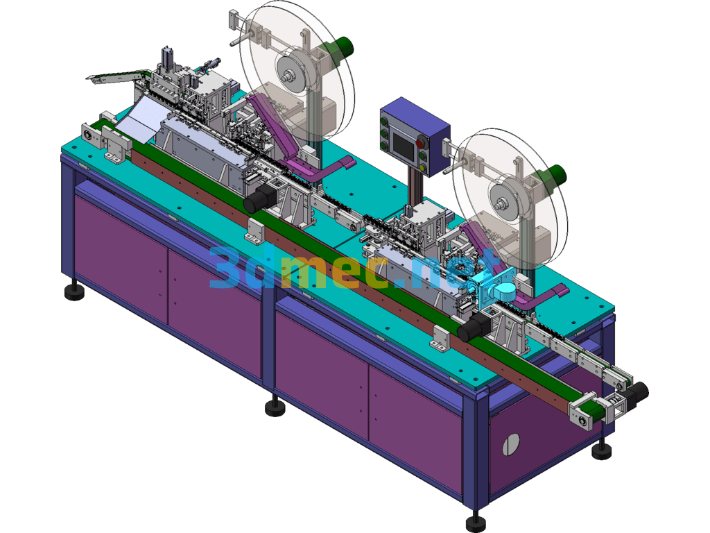 TF Card Automatic Packaging Pin Insertion Machine - 3D Model SolidWorks Free Download