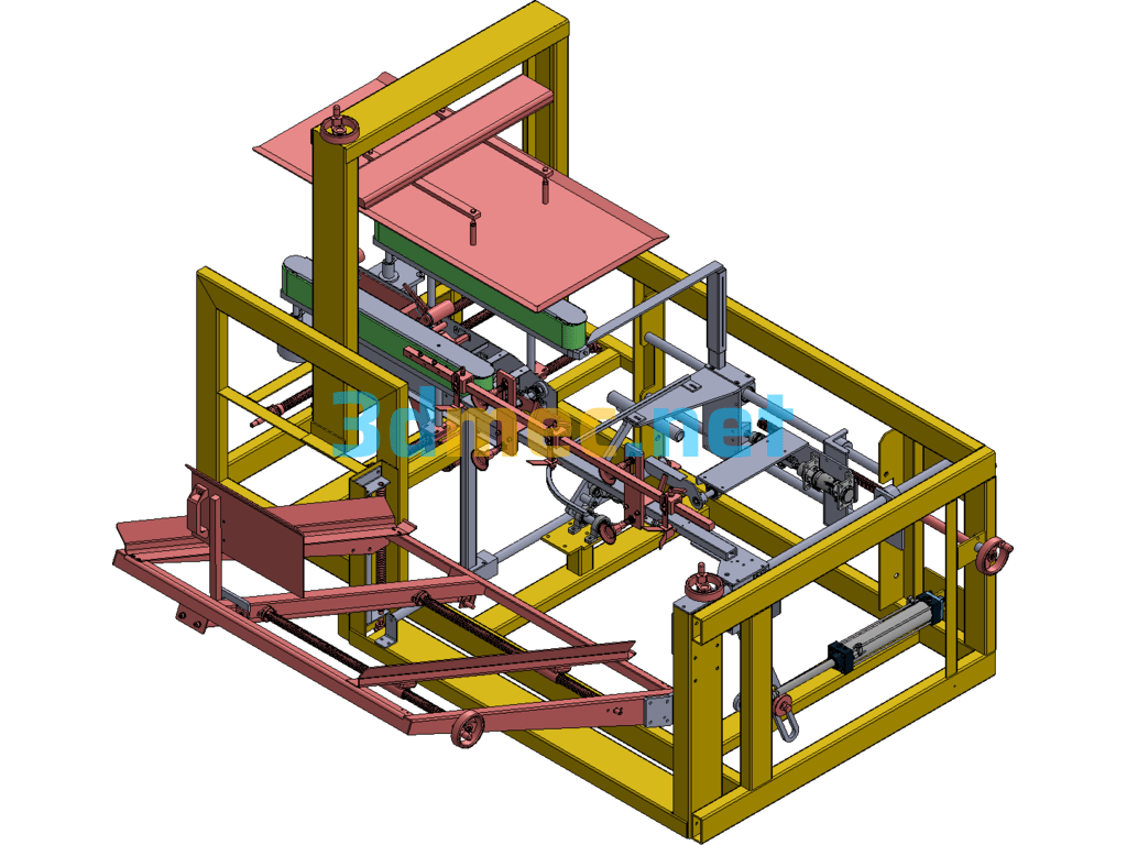 Automatic Carton Opening Machine (Already In Production) - 3D Model SolidWorks Free Download