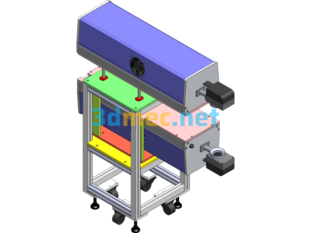 Laser Cutting Machine Coaxial Cable/Wire Cutting And Stripping Machine - 3D Model SolidWorks Free Download