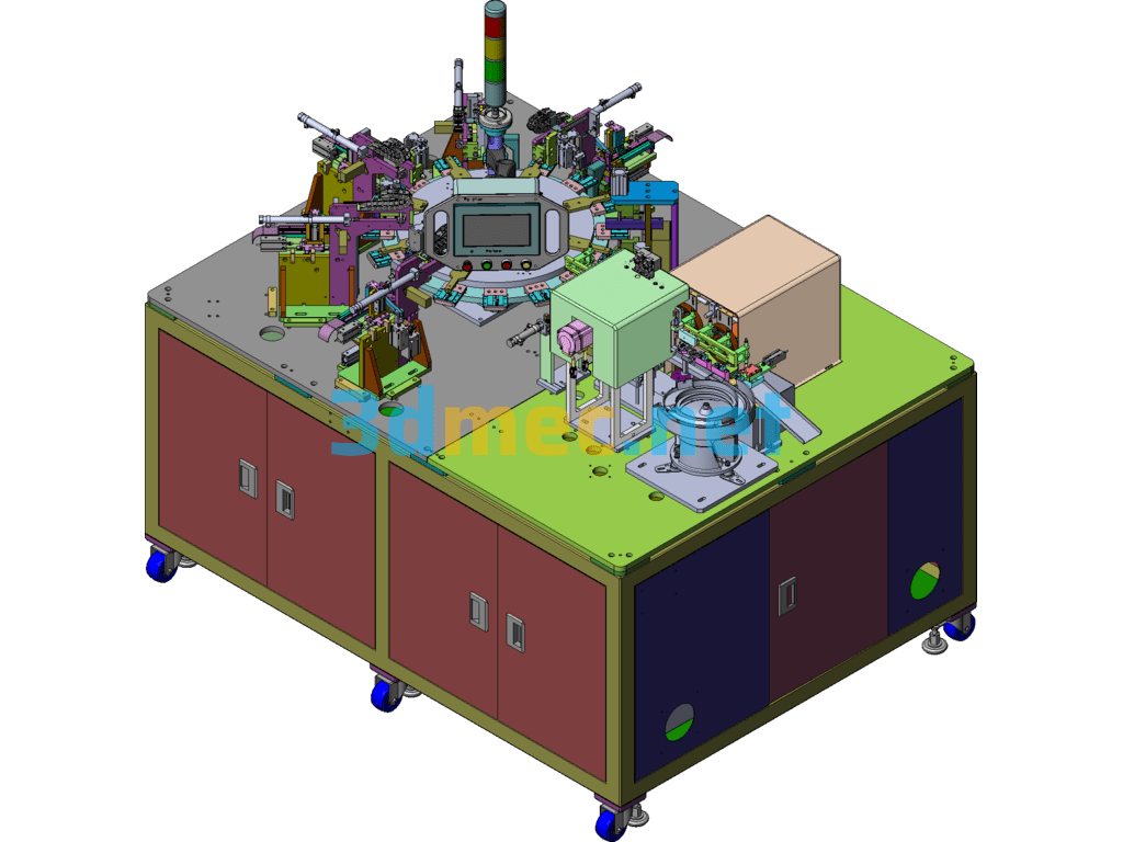 New Type-C Automatic Assembly Machine Automatic USB Assembly Machine - 3D Model SolidWorks Free Download