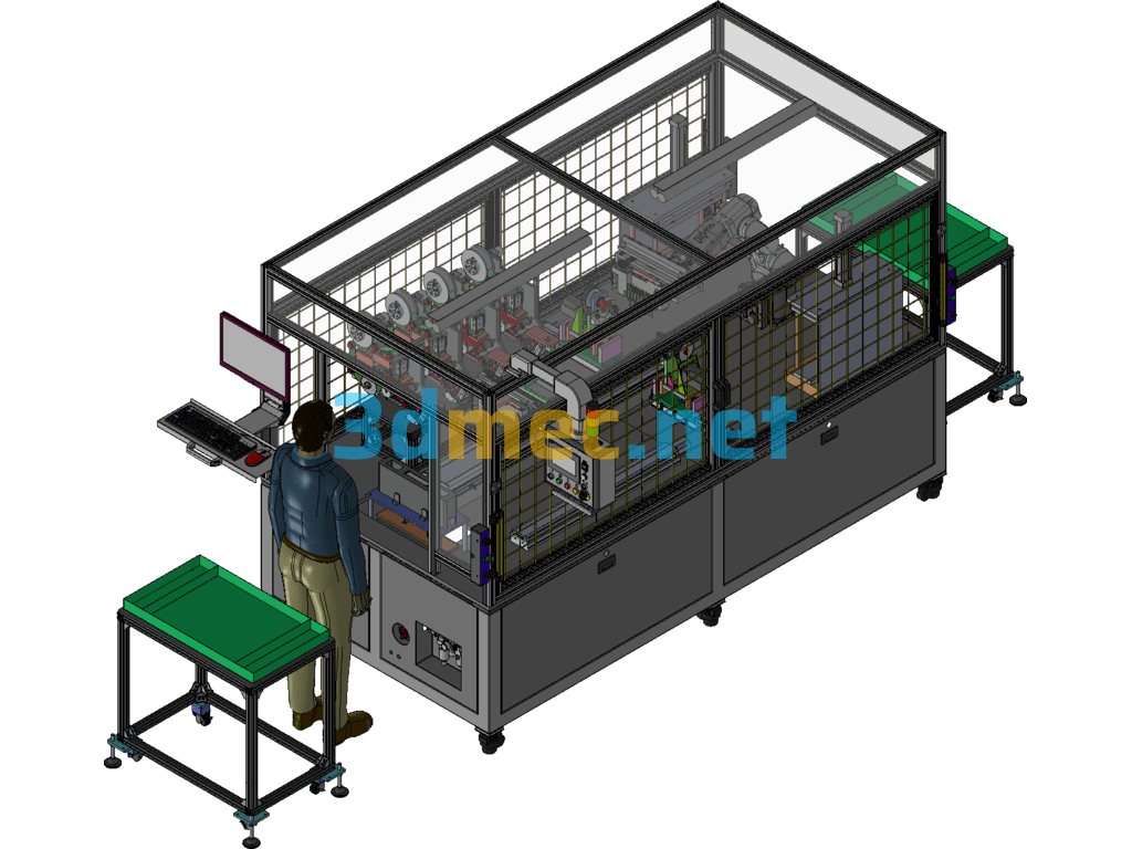 Automatic Aluminum Foil Laminating Machine - 3D Model Exported Free Download