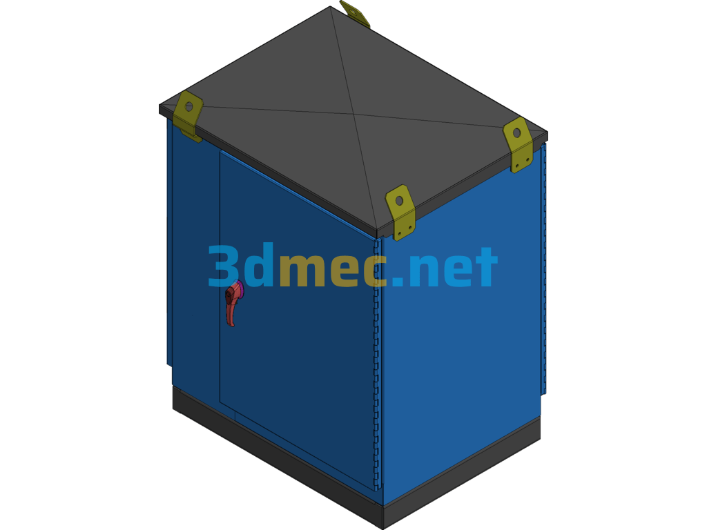 Sealed Sheet Metal Enclosure - 3D Model Exported Free Download