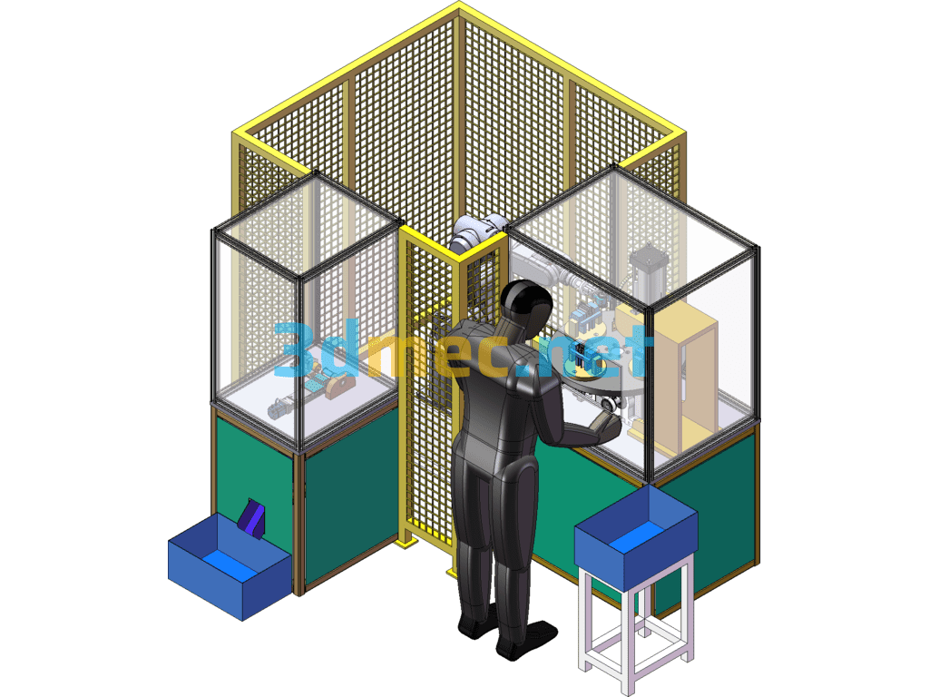 Hardware Die Casting Nozzle Punching, Cutting And Grinding Machine - 3D Model SolidWorks Free Download