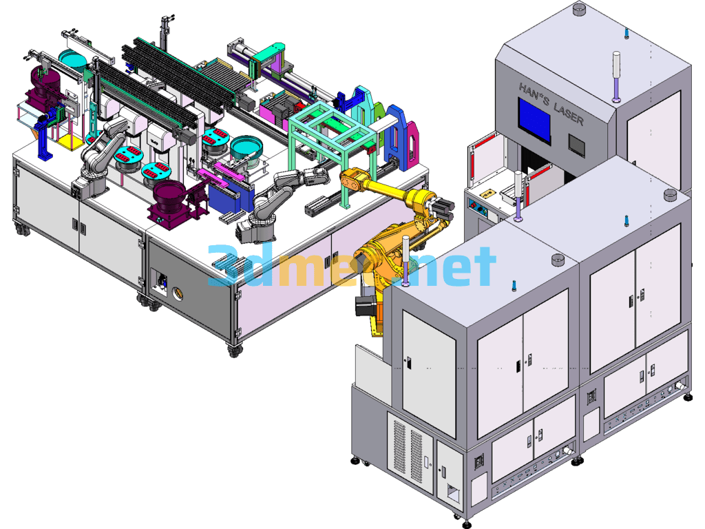 Electronic Product Automatic Coding Welding Machine - 3D Model SolidWorks Free Download