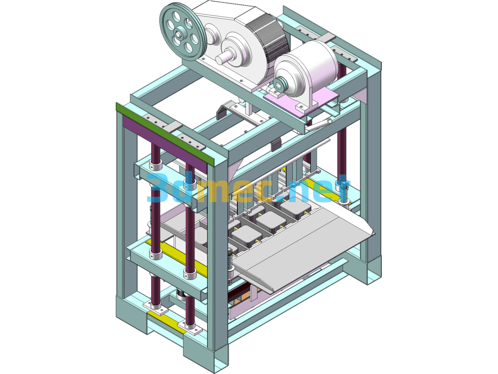 Bricklaying Machine Brick Stacking Machine - 3D Model SolidWorks Free Download