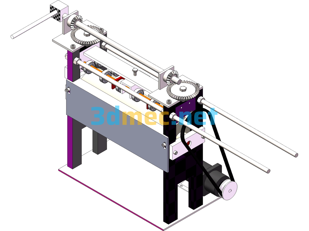 Small Screen Leveling Machine (Can Directly Produce Drawings) - 3D Model SolidWorks Free Download