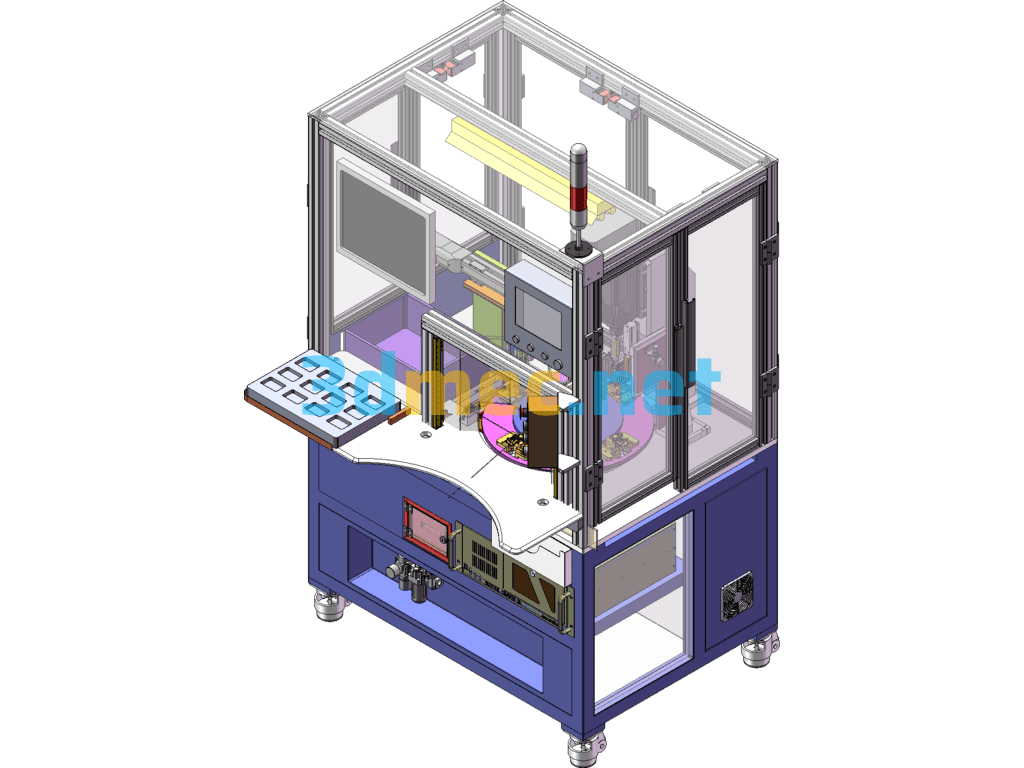 Automated Steel Ball Assembly Workstation - 3D Model SolidWorks Free Download