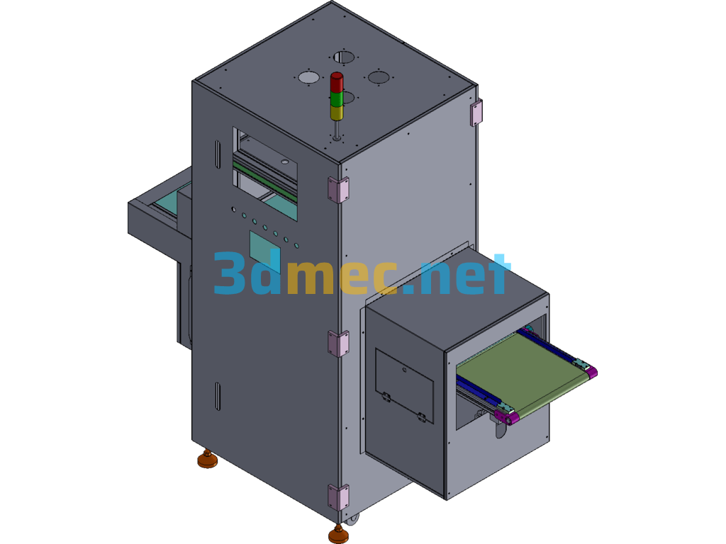 400 Bags X-Ray Inspection Machine - 3D Model SolidWorks Free Download