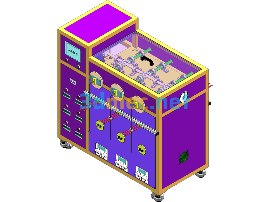 Load Continuity Tester, Bending Life Tester - 3D Model SolidWorks Free Download