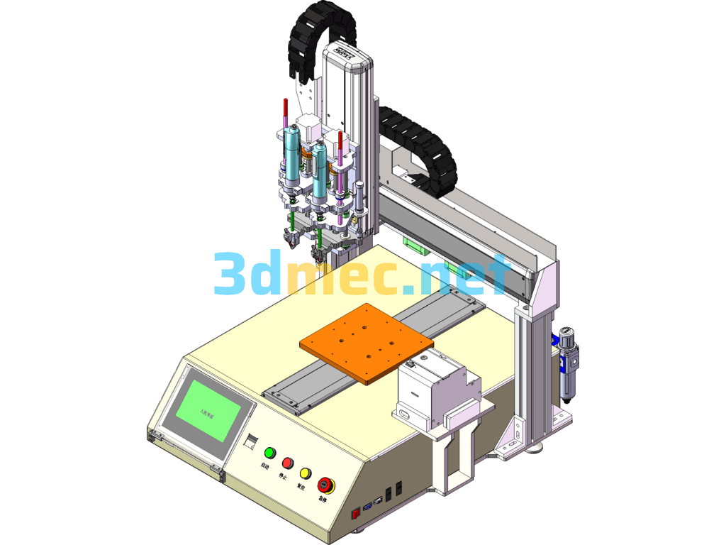 Automatic Screw Locking Equipment - 3D Model SolidWorks Free Download