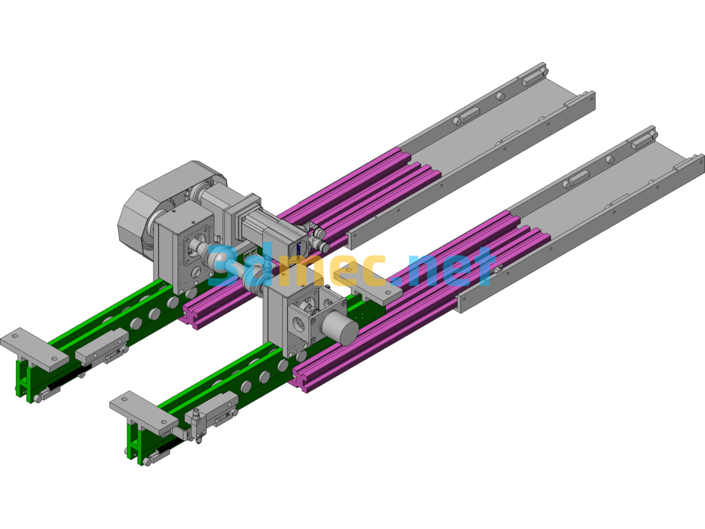 Telescopic Forks, Automatic Telescopic Light Forks - 3D Model SolidWorks Free Download