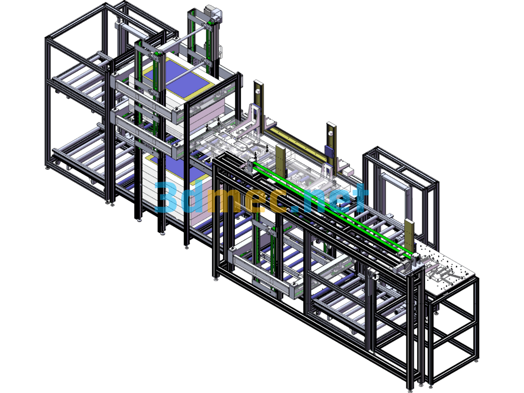 Television Automatic Assembly And Loading Equipment - 3D Model SolidWorks Free Download