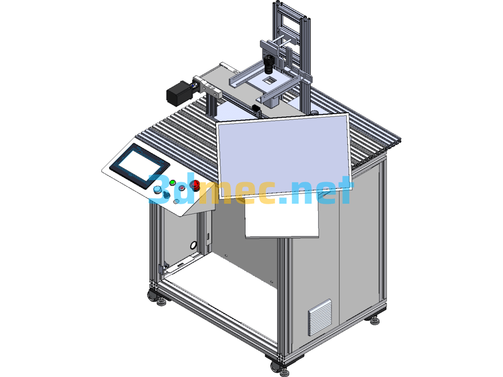 Bottle Mouth Defect Visual Inspection Training Platform - 3D Model SolidWorks Free Download