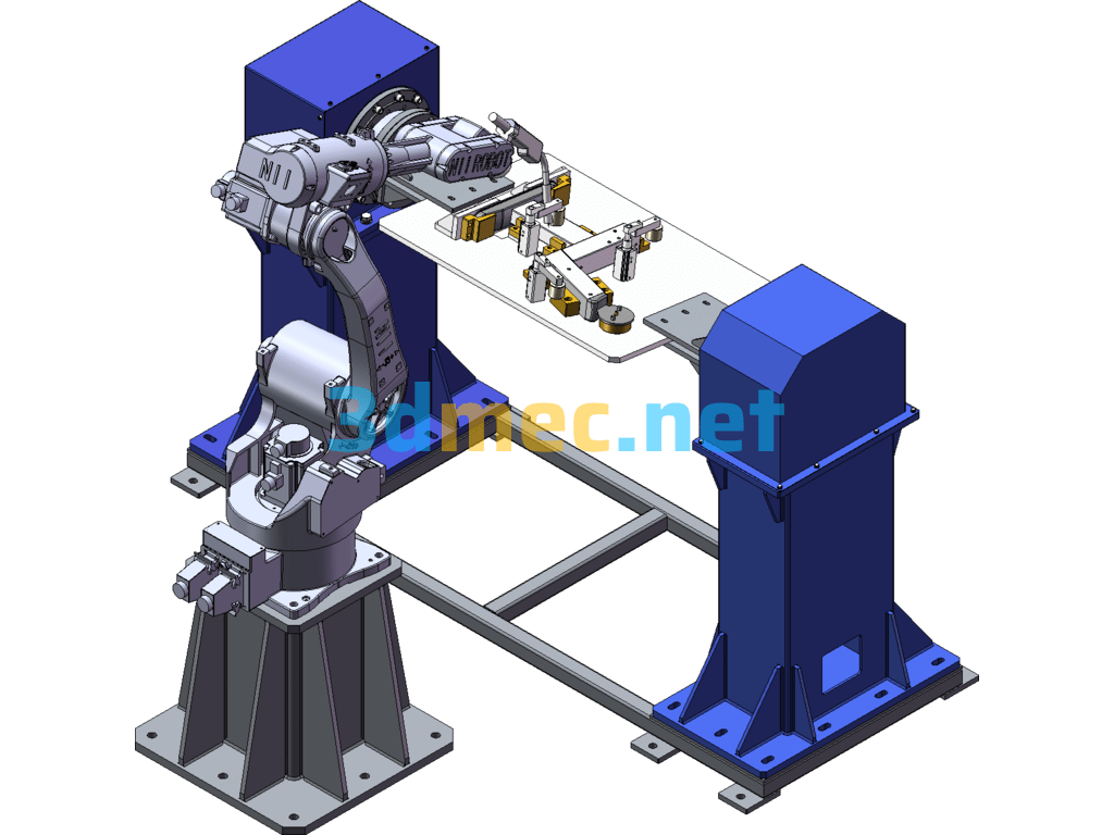 Welding Positioner - 3D Model SolidWorks ProE Free Download