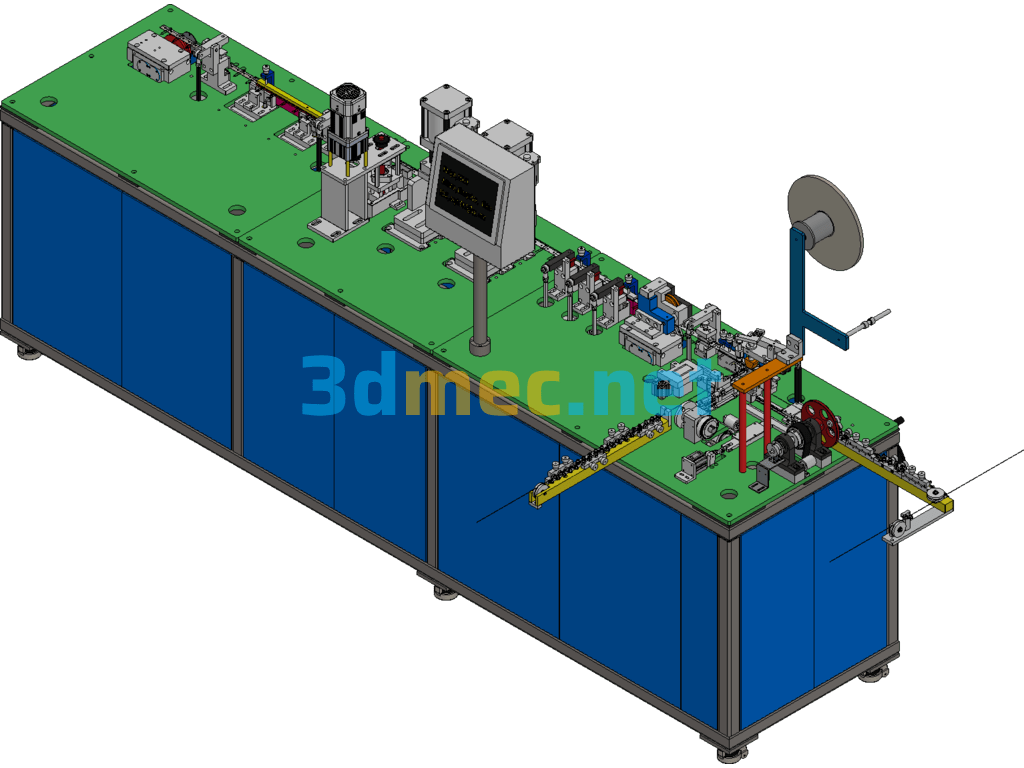 Tape Forming Machine - 3D Model Exported Free Download