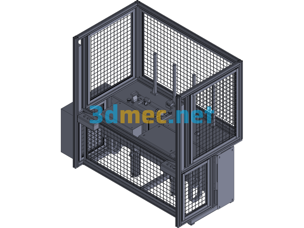 Semi-Automatic Dot Peen Marking Machine - 3D Model Exported Free Download