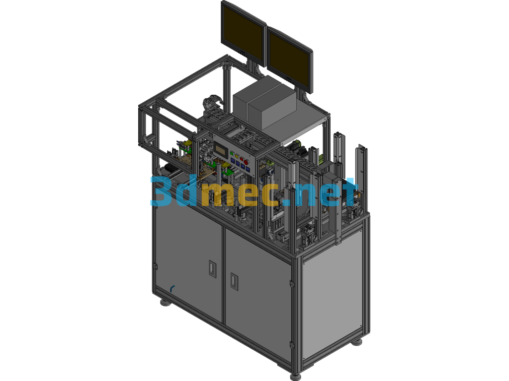 Micro Motor Spindle Oiling And Insertion Equipment For Clean Room - 3D Model Exported Free Download