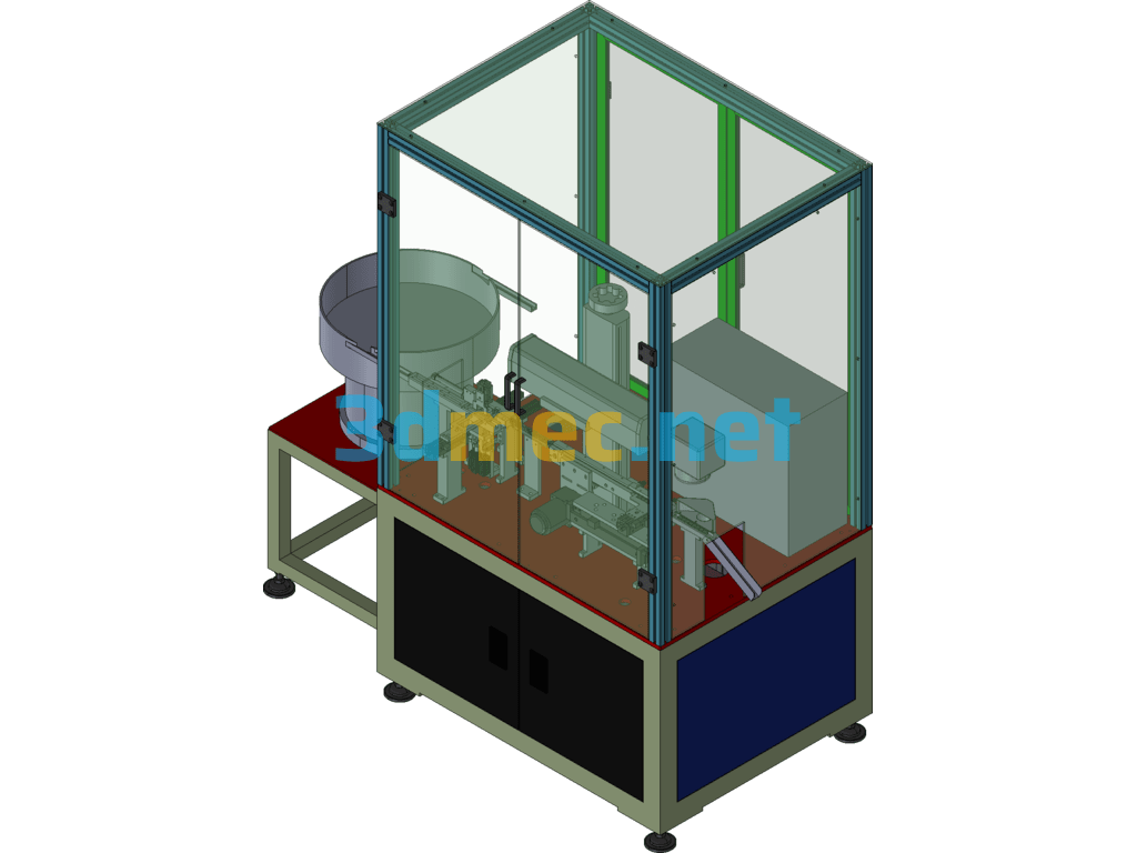 Model 23F Relay Laser Marking Machine - 3D Model ProE Creo.Parametric Free Download