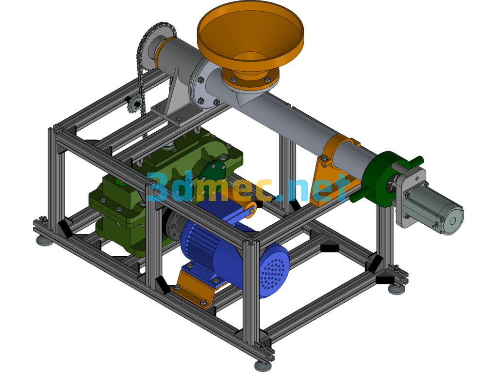 Ring Die Pelletizer - 3D Model Exported Free Download