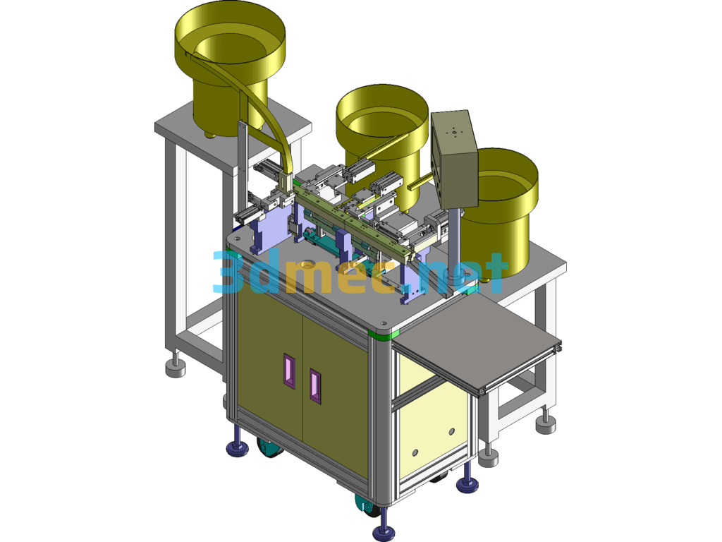 AVG-08 Ground Pin Automatic Machine, Loose Ground Pin Assembly Machine - 3D Model SolidWorks Free Download