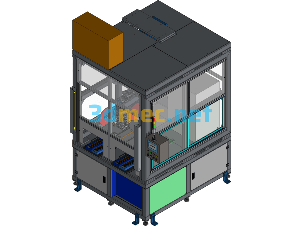 Automatic 3M Tape Assembly Machine - 3D Model Exported Free Download