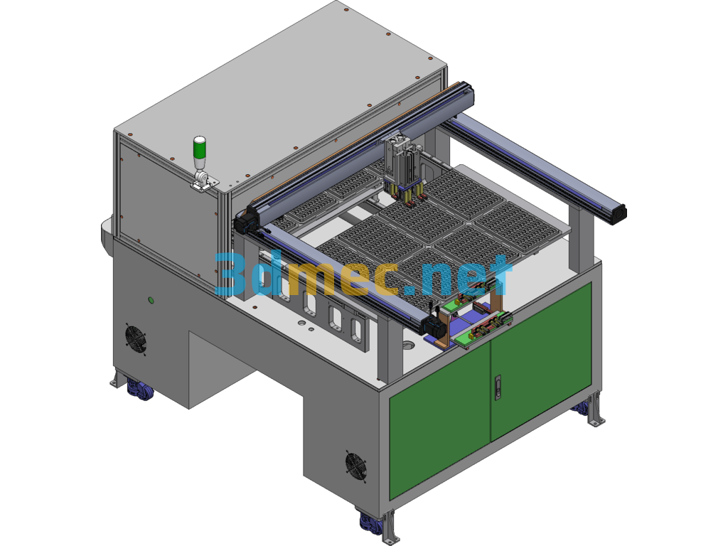 Point Plate Placing Machine - 3D Model SolidWorks Free Download