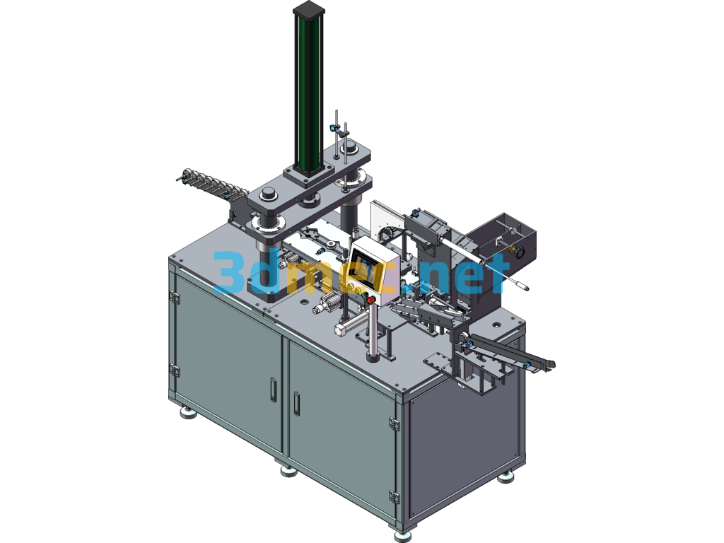 Micro Motor Shaft Insertion Equipment (Rotor Automatic Shaft Insertion Riveting Press) - 3D Model SolidWorks Free Download