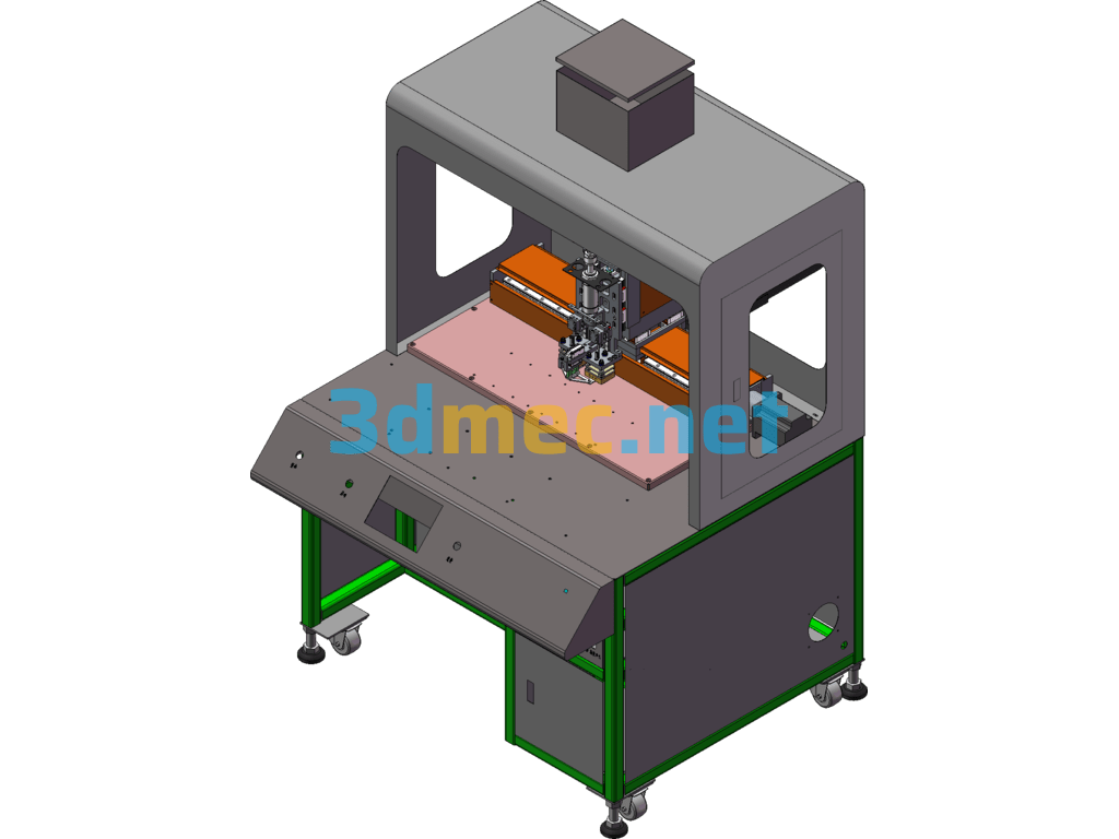 Nut Hot Melt Implantation Equipment (Mass Production Type) - 3D Model SolidWorks Free Download